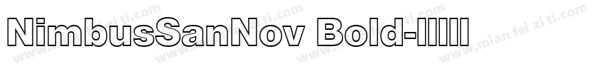 NimbusSanNov Bold字体转换